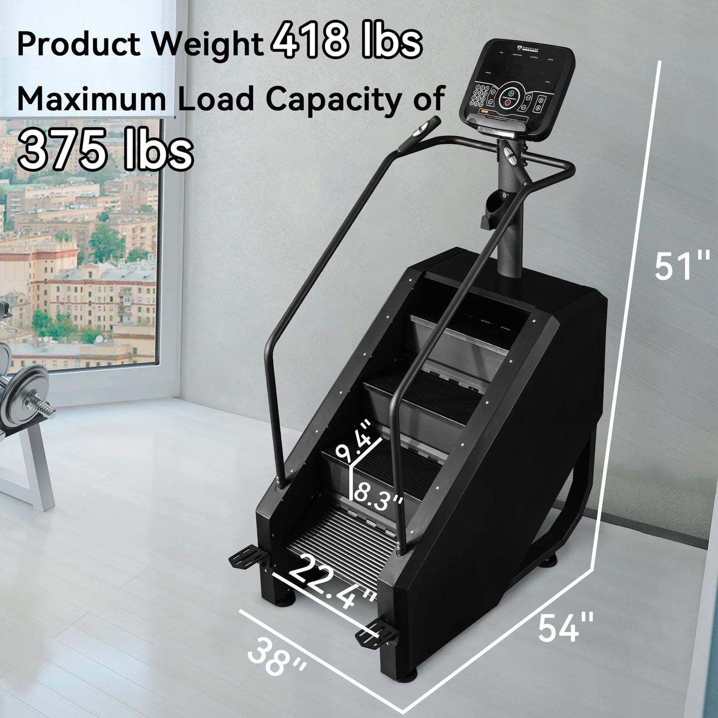 Stair Climber Commercial Grade Stair Step Machine for Cardio and Lower Body Workouts